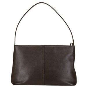 Burberry Nova Check Hobo Shoulder Bag Brown Leather